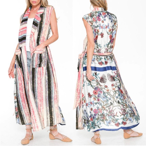 Aratta Silent Journey NWT boho Hold Your Breath vest /Maxi Dress size XS - Picture 1 of 11